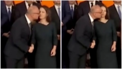 SRAMOTA ZA HRVATSKU Ministar pokušao da poljubi Analenu Berbok, popio "korpu" (VIDEO)