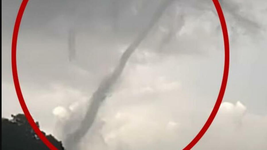 PRIZOR KAO PRED SUDNJI DAN Ogromna pijavica na nebu u Hrvatskoj, narod u panici (VIDEO)