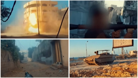 HAMAS OBJAVIO SNIMKE KOJI LEDE KRV U ŽILAMA Bukte ulične borbe u Gazi, sevaju eksplozije, grme tenkovi i raketni bacači (VIDEO)
