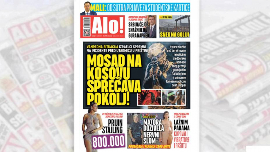 MOSAD NA KOSOVU SPREČAVA POKOLJ! Izraelci spremni na incidente pred utakmicu u Prištini