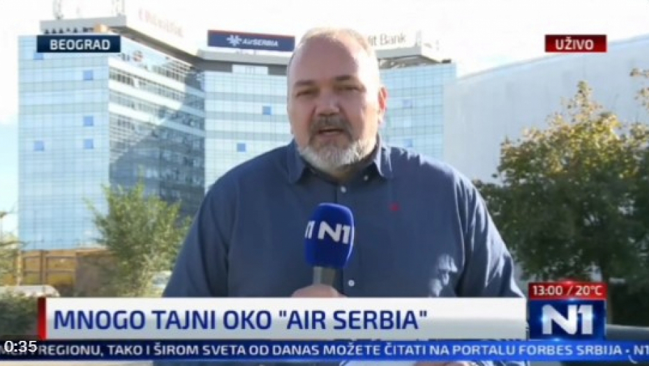 EKONOMSKI NOVINAR N1 POKOPAO DRAGANA ĐILASA: Očigledno je, Er Srbija je mnogo snažnija od Jat Ervejza