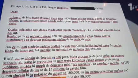 "BJELOGRLIĆ JE BITANGA" Antonijević u programu uživo pokazao mejlove koje mu je slao: Sve kolege znaju da je nasilnik (VIDEO)