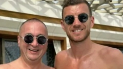 NIKAD NIKOM NISAM REK'O DA JE SRBIN EDIN DŽEKO Popularni srpski pevač naleteo na poznatog fudbalera kome je posvetio pesmu (FOTO)