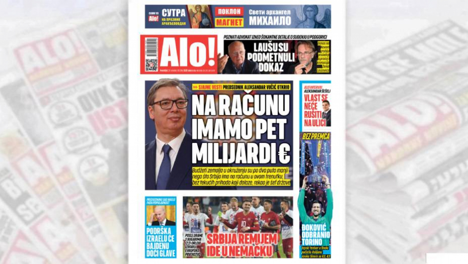 SJAJNE VESTI Predsednik Aleksandar Vučić otkrio: Na računu imamo pet milijardi evra