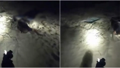 HAMASOVCI DIŽU RUKE UVIS I BACAJU SE NA PESAK Isterali ih iz rupe na plaži, dramatičan noćni snimak izraelske vojske (VIDEO)