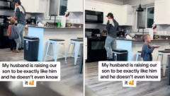 "SREĆNA SAM ŠTO ĆE BITI DŽENTLMEN KAO ON" Mama objavila snimak kako sin kopira tatu, ovo je nešto najlepše što ćete danas videti