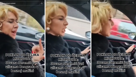 POKLON OD ŽELJKA MITROVIĆA! Jovana Jeremić juri ulicama Beograda u besnoj mašini