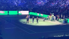 BOŽE PRAVDE ODJEKUJE MALAGOM Pogledajte kako su srpski teniseri pevali himnu pred početak četvrtfinala Dejvis kupa (VIDEO)