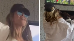 HAJDI KLUM U NIKAD OPUŠTENIJEM IZDANJU U donjem vešu i košulji zapalila Instagram zanosnom figurom