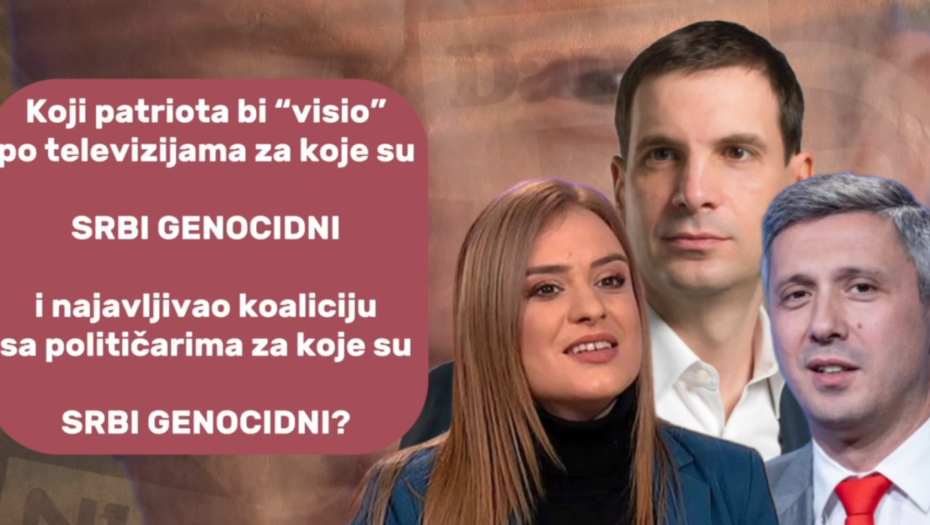NE MARE ZA JEZIVE NAPADE DA SU "SRBI GENOCIDNI" Evo na šta su lažne patriote sve spremne zbog fotelje! (VIDEO)