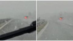 U BEOGRADU VEJE LI, VEJE Ovako izgleda mećava na auto-putu, VOZAČI - OPREZ! (VIDEO)