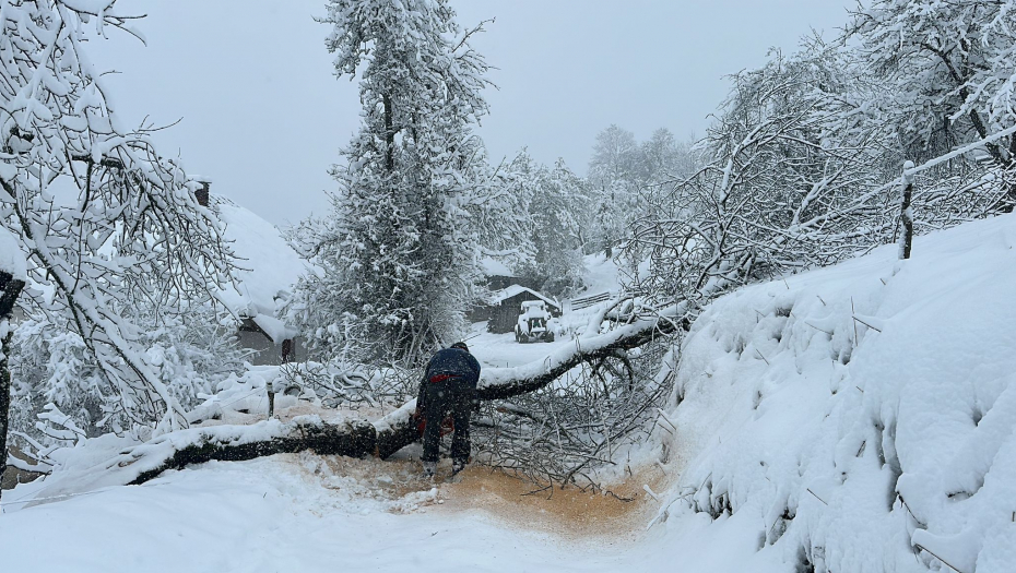 EVO U KOJIM PRAVCIMA DANAS NEĆETE MOĆI AUTOM Spisak neprohodnih i puteva na kojima ima snega
