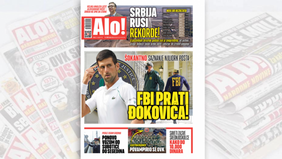 FBI PRATI ĐOKOVIĆA! Šokantno saznanje Njujork tajmsa