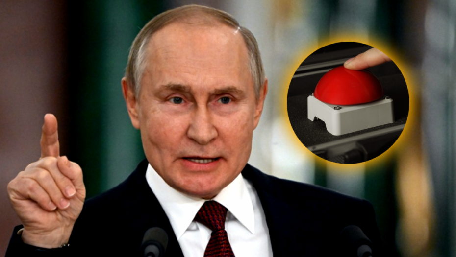 PUTINOVO CRVENO DUGME Niko ne zna da li ga nosi sa sobom, samo on sme da ga iskoristi, a to bi svet zavilo u crno