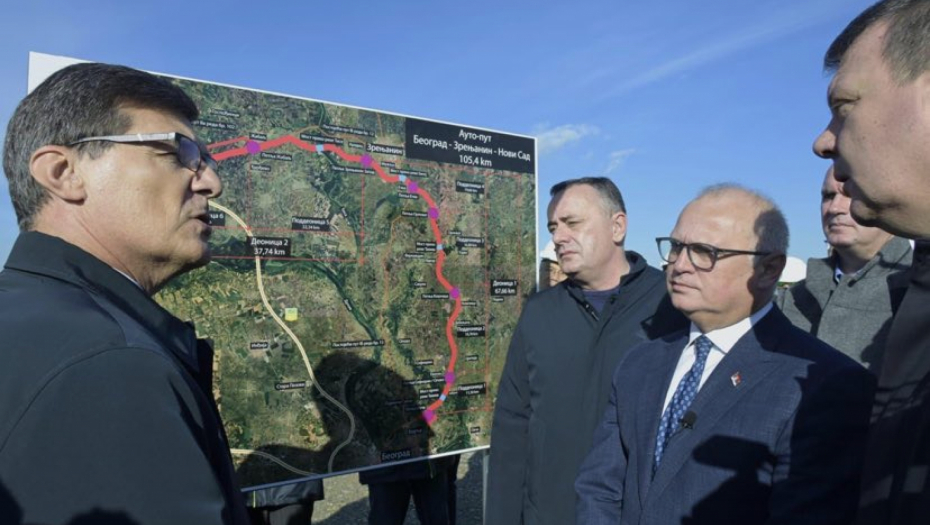 OVAJ PUT ZNAČI ŽIVOT ZA BANAT Vesić obišao radove na autoputu Beograd-Zrenjanin