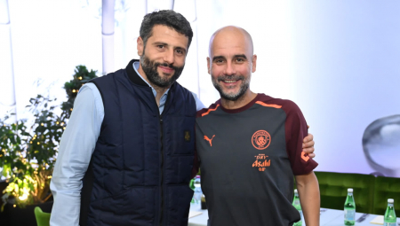 Šapić sa Gvardiolom na čaši vina