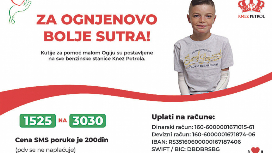 ZA OGIJA BOJKOVIĆA NAŠE MALO JE NJEGOV DAN, MESEC, GODINA BEZ BOLA
