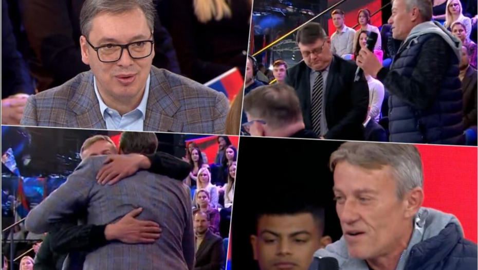 EMOTIVNO U STUDIJU  Dejan se sa suzama  očima obratio predsedniku:  "Vašim dolaskom moj život se promenio"