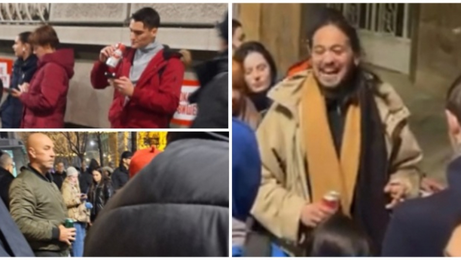 LOČE SE PIVO I TREŠTI MUZIKA ISPRED RIK-A! Evo šta rade pristalice opozicije na Svetog Nikolu, BRIGA IH ZA IZBORE (VIDEO)