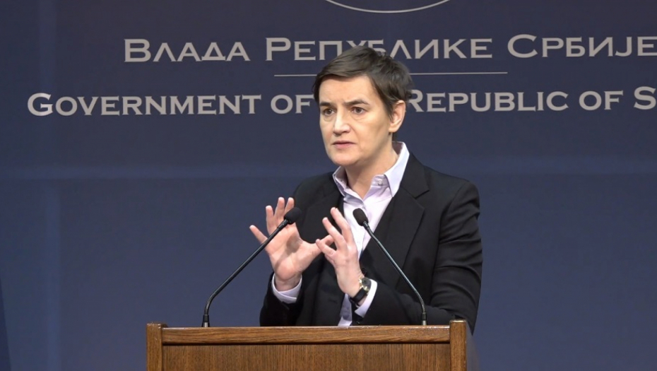 BRNABIĆ REAGOVALA NA NEOČEIVANI PREDLOG CRTE "Tužni pokušaji šibicarenja,  po čijem interesu -  to sami građani mogu da zaključe"