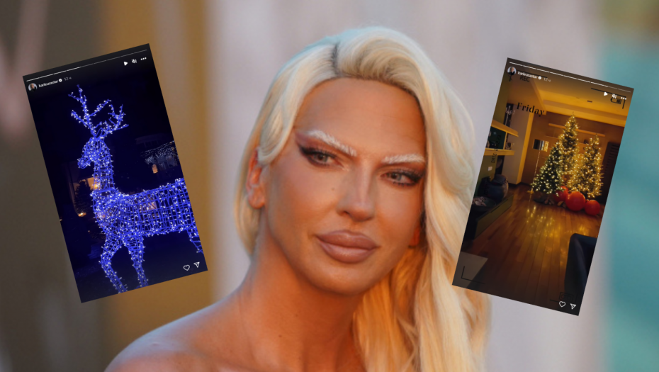 OGROMAN IRVAS U DVORIŠTU I TRI JELKE: Karleuša potrošila ogromne svote novca na ukrašavanje vile, kadrovi ostavljaju bez teksta!