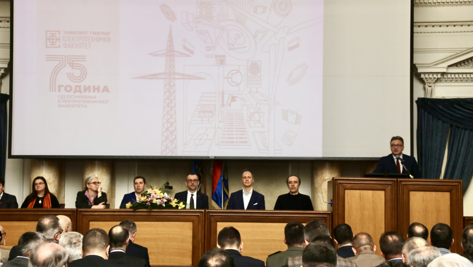 Ministar Mihailo Jovanović na obeležavanju 75. godina od osnivanja Elektrotehničkog fakulteta u Beogradu