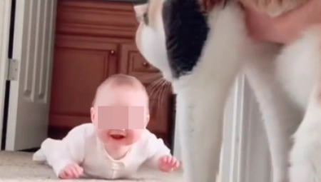 SITNICE ŽIVOT ZNAČE Reakcija ove male radosti je neprocenljiva, pogledajte šta je donelo presladak osmeh na njeno lice!