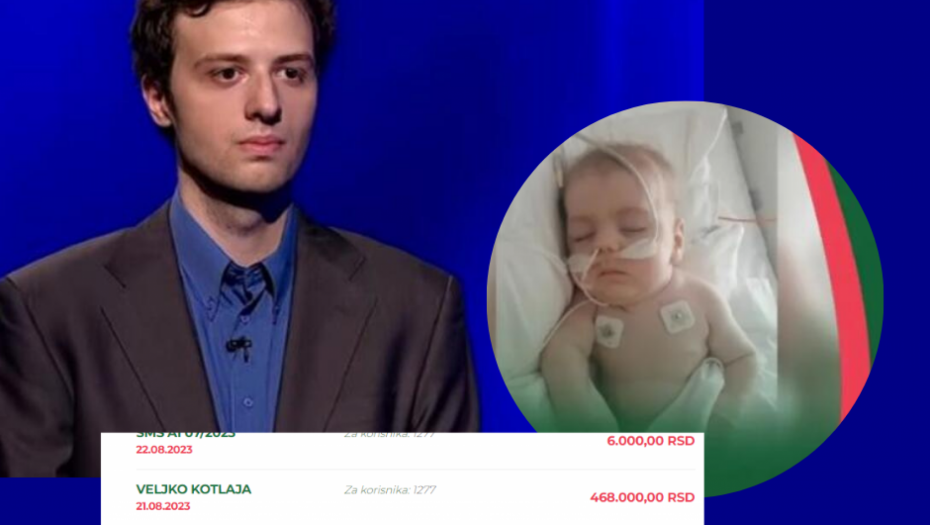 HEROJ "POTERE" ISPUNIO OBEĆANJE Veljko na račun malog Todora uplatio SVE ŠTO JE OSVOJIO