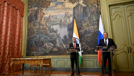 "KORIDOR SEVER-JUG IZAZIVA VELIKI ENTUZIJAZAM" Šef ruske diplomatije poručio: "Indija i Rusija napreduju u proizvodnji savremenih vrsta naoružanja"