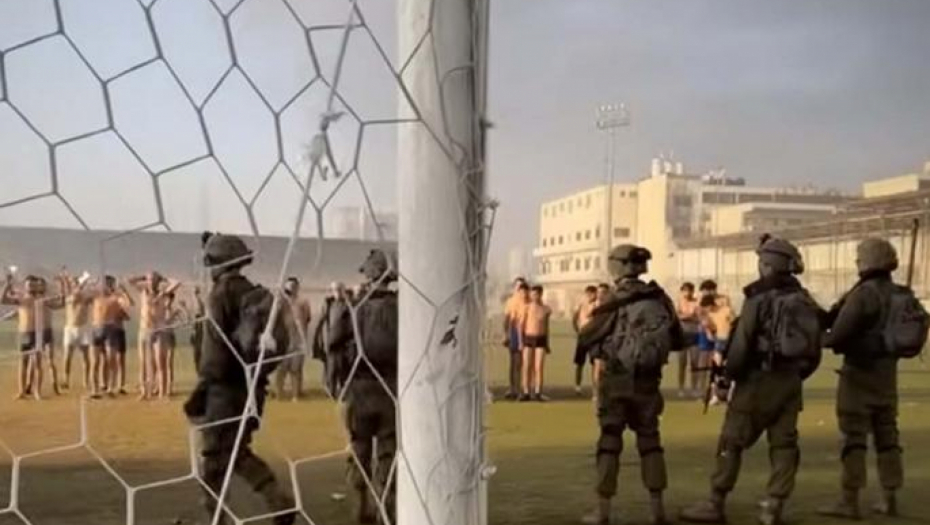 POJAVIO SE NOVI JEZIV SNIMAK IZ GAZE: Palestince odveli na stadion i skidaju ih do kože, među njima i dečaci, a ZAROBLJENE I ŽENE (VIDEO)
