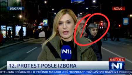 NA PROTESTU "STUDENATA" I ŽENA  OD 70 GODINA KOJA GOVORI DA JE REPUBLIKA SRPSKA GENOCIDNA TVOREVINA!