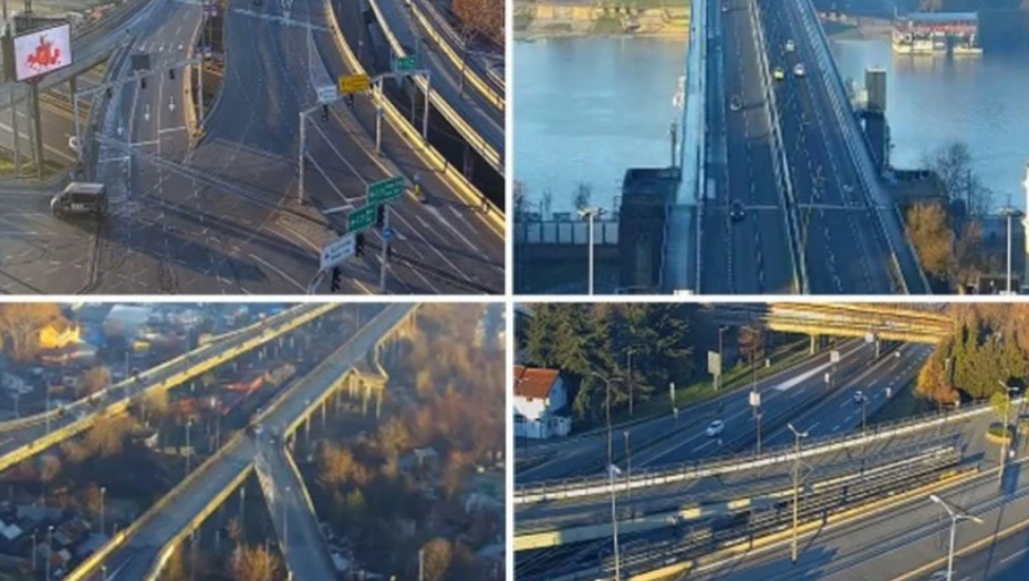 U BEOGRADU PUSTE ULICE Mirno jutro za kraj ove kalendarske godine