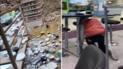 UZNEMIRUJUĆI SNIMCI RAZORNOG ZEMLJOTRESA U JAPANU Ljudi u panici beže, srča svuda po podu: Izdato upozorenje zbog cunamija (VIDEO)