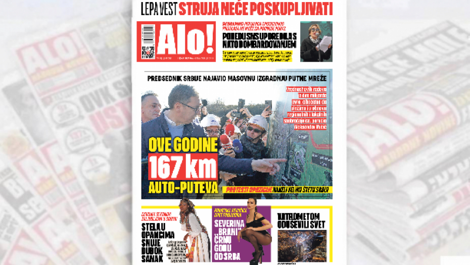 NEMA STAJANJA Predsednik Srbije najavio masovnu izgradnju putne mreže