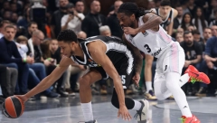 PARTIZAN POTPISAO OTKAZ POCEKU Asvel zalutao u Evroligu, crno-beli ubedljivom pobedom napravili uvertiru za derbi
