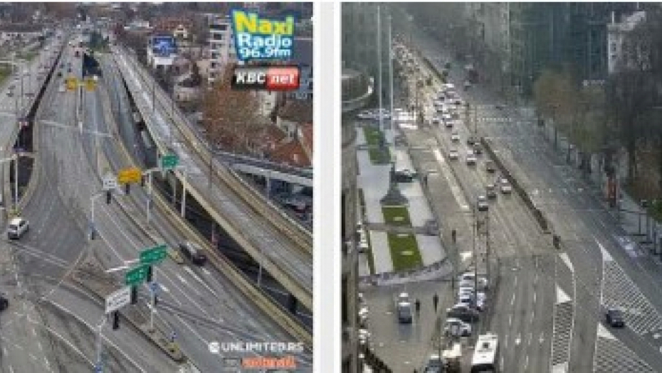 BEOGRAD POTPUNO PUST Nestvarna scena u jutarnjem špicu