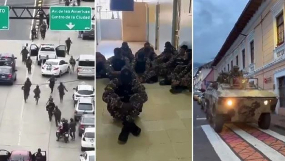 VEŠALI ČUVARE, OTETI POLICAJAC PROČITAO PORUKU PREDSEDNIKU Totalni haos u Ekvadoru: Hoćete rat, dobićete ga (VIDEO)