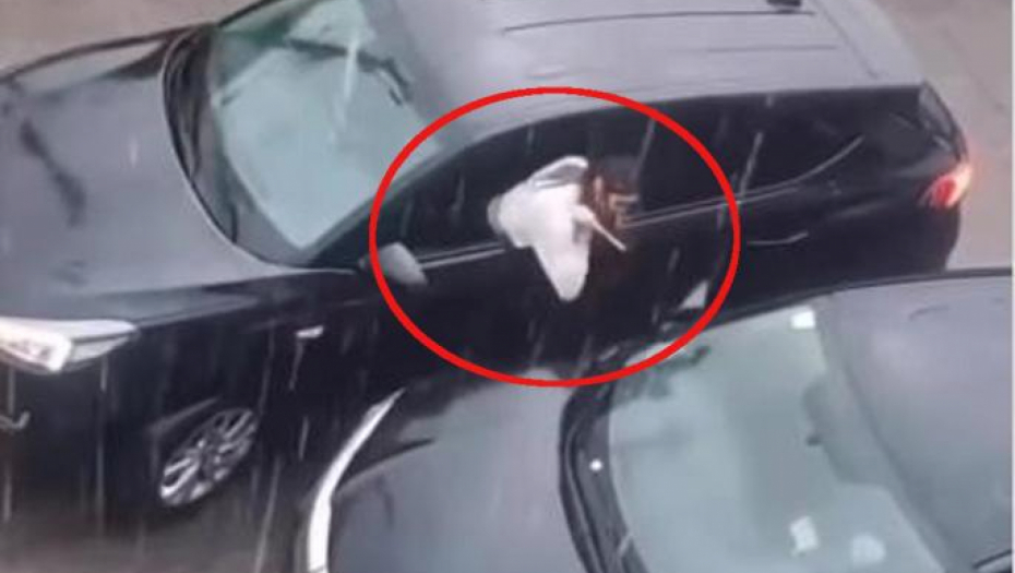 JEZIVA OSVETA: Devojka ŠILOM izgrebala i potpuno "IZBUŠILA" skupoceni automobil svog dečka (VIDEO)