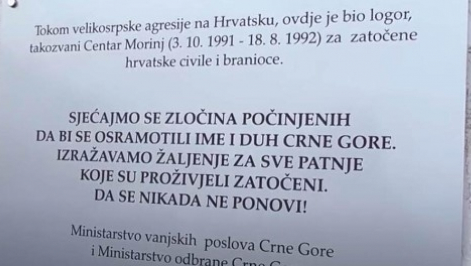 SKANDAL U CRNOJ GORI NE PRESTAJE Oni tvrde: "Spomen ploča u Morinju TREBA DA POSTOJI"