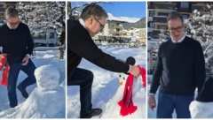 VUČIĆ NAPRAVIO NAJLEPŠEG SNEŠKA U DAVOSU "Ovo mi je treći u životu, morao sam da ispunim sinu želju!" (VIDEO)