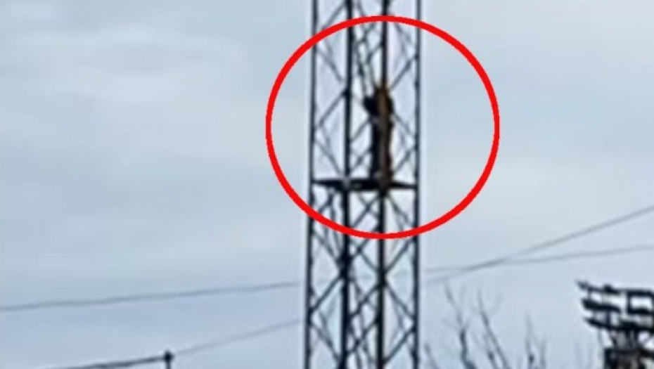OKONČANA DRAMA U PANČEVU Čovek sišao sa vrha velikog tornja kod železnice