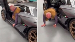 OTIŠAO U PENZIJU I KUPIO LAMBORGINI Snimak ovog penzionera dok izlazi iz automobila nasmejao je sve