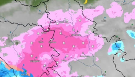 POGLEDAJTE KAKO ĆE SE KRETATI SNEŽNA OLUJA IZ SATA U SAT Ovo su najugroženije zone (FOTO)