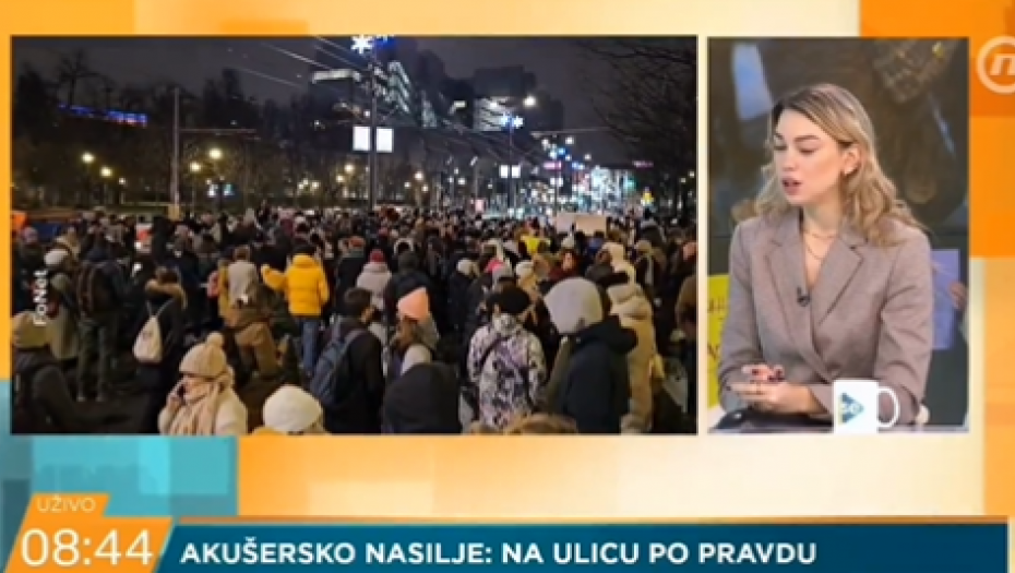 SRAMNO - OPOZICIJA OPET LEŠINARI NA TRAGEDIJI Megafon opozicije na protestu zbog smrti bebe