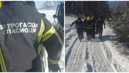 VATROGASCI IZVUKLI MOMKA KOJI JE PAO SA STAZE U BAJINOJ BAŠTI Akcija je bila filmska, predali su ga Hitnoj (VIDEO)
