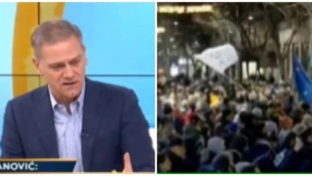 ĐILASOVAC ZAKUKAO: "ZAPADE, VUČIĆ NAS OKREĆE KA RUSIJI" I to dok se na njihovim protestima vijori ZASTAVA MAJDANA!