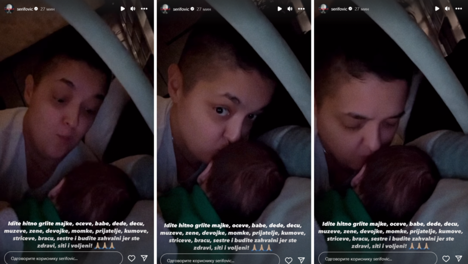 MARIJA LJUBI SINA, DOK ON BEZBRIŽNO SPAVA Šerifovićeva snimila nikad emotivnije kadrove iz doma: Idite brzo i grlite decu!
