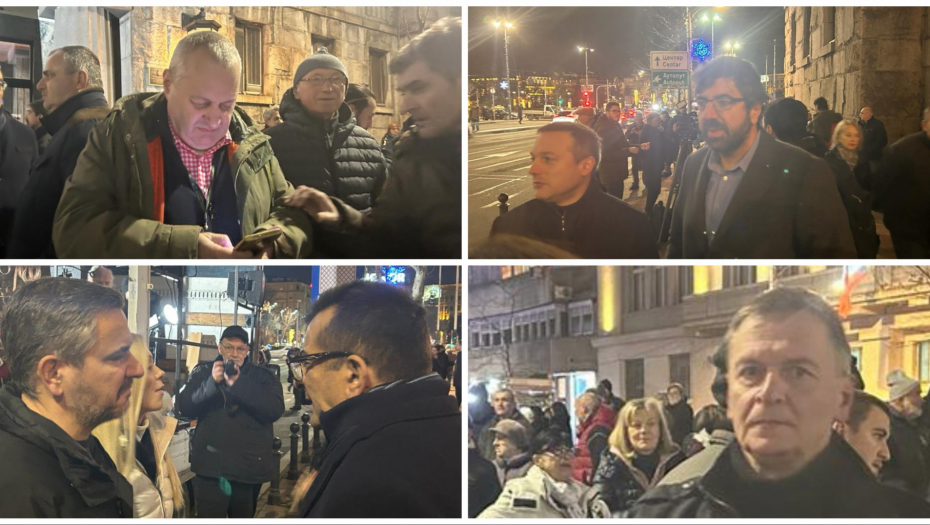 ZAVRŠEN PROSTEST ĐILASOVE KOALICIJE Gotova blokada, politički aktivisti se razilaze (FOTO)