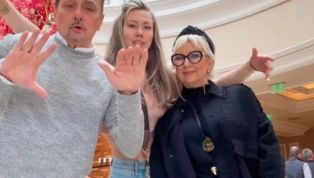 KEBA SA SUPRUGOM KONAČNO POSETIO ĆERKU TAŠU Folker oduševljen Amerikom, a priča se da ona ne sme da dođe u našu zemlju