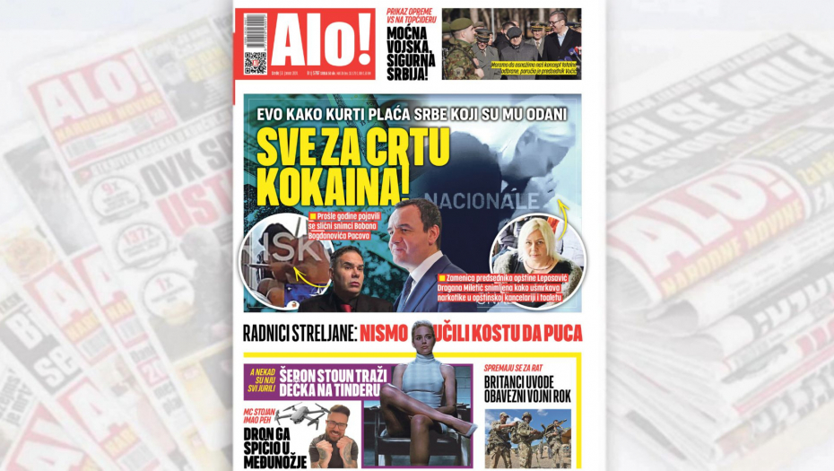 EVO KAKO KURTI PLAĆA SRBE KOJI SU MU ODANI: Sve za crtu kokaina!